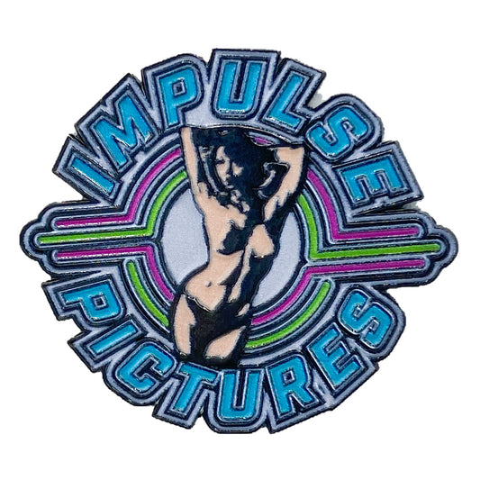 Impulse Pictures Blue Enamel Pin - Synapse Films Exclusive