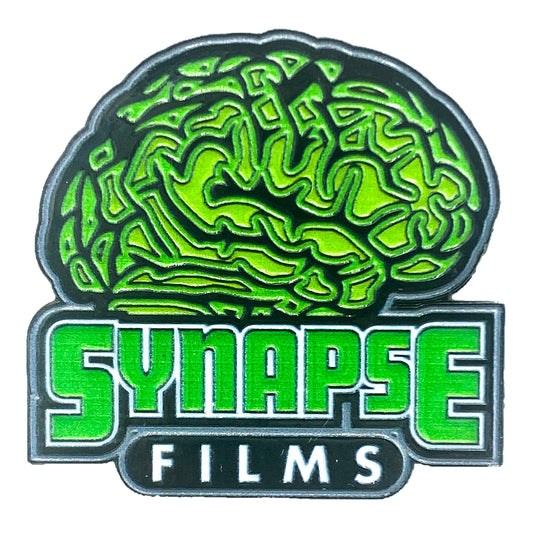 Synapse Films Green Brain Enamel Pin - Synapse Films Exclusive