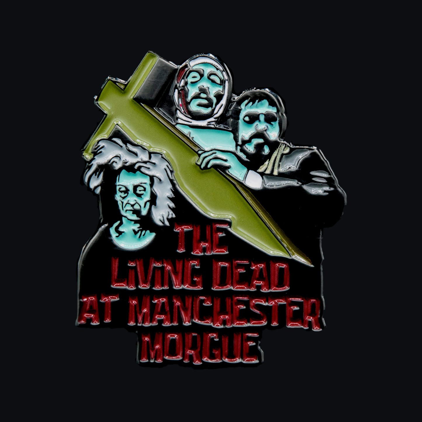 Living Dead at Manchester Morgue Enamel Pin - Synapse Films Exclusive