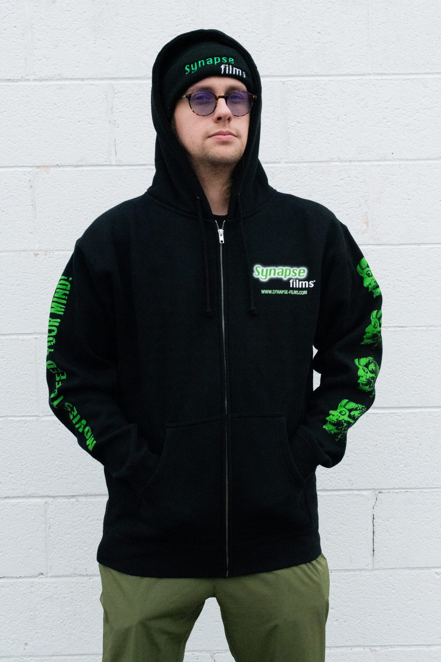 Deluxe Synapse Hoodie With Designs on Sleeves